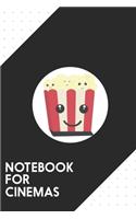 Notebook for Cinemas: Dotted Journal with Popcorn kawaii box Design - Cool Gift for a friend or family who loves sweet presents! - 6x9" - 180 White dotted pages - You Can