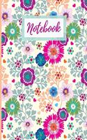 Cream floral print Notebook