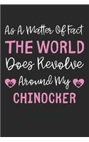 As A Matter Of Fact The World Does Revolve Around My ChinOcker: Lined Journal, 120 Pages, 6 x 9, ChinOcker Dog Gift Idea, Black Matte Finish (As A Matter Of Fact The World Does Revolve Around My ChinOcker Journal