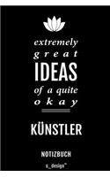 Notizbuch für Künstler: Originelle Geschenk-Idee [120 Seiten kariertes blanko Papier]
