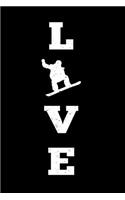 LOVE Snowboarding Snowboarder Notebook