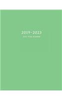 2019-2023 Five Year Planner: 60-Month Schedule Organizer 8.5 x 11 with Green Cover