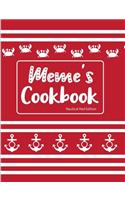 Meme's Cookbook Nautical Red Edition
