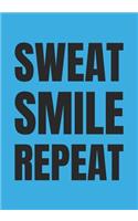 Sweat Smile Repeat: Weight Loss Journal For Women