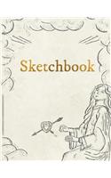 Sketchbook: Personalized Artist Sketchbook, Notebook: Blank Paper for Drawing, Creative Doodling or Sketching