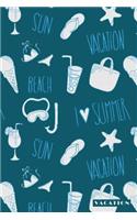 Vacation: Holiday Trip Travel Getaway Plan Notebook Journal Diary for Men, Women, Teen & Kids