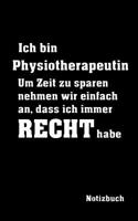 Ich Bin Physiotherapeutin Notizbuch
