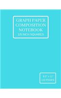 Graph Paper Composition Notebook: Grid Paper Notebook (Large), Quad Ruled 5 Squares Per Inch, Light Blue Soft Cover