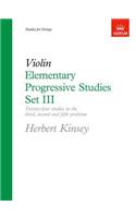 Elementary Progressive Studies, Set III for Violin