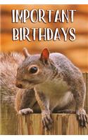 Important Birthdays