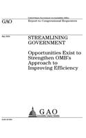 Streamlining government