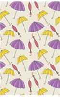Journal Notebook Umbrellas Pattern 1