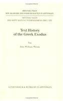 Text History of the Greek Exodus