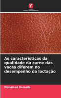 As características da qualidade da carne das vacas diferem no desempenho da lactação