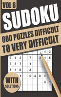 Sudoku - 600 Puzzles Difficult To Very Difficult