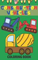 Construction Vehicles Coloring Book