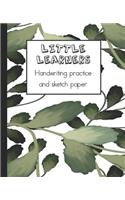 Little learners handwriting practice and sketch paper