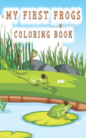 my first frogs coloring book