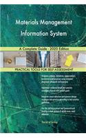 Materials Management Information System A Complete Guide - 2020 Edition