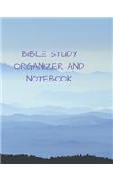 Bible Study Organizer and Notebook: 116 Pages Formated for Scripture and Study!