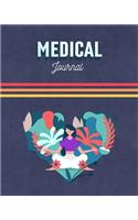 Medical Journal: Health Tracker Planner Medical Notebook with Pre-Formatted Blood Pressure and Sugar Tracking (Calm Edition)