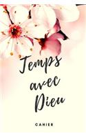 Temps avec Dieu cahier: Carnet chrétien, 108 pages de journal (6x9 / 15,24 x 22,86 cm) pour la prière, les sermons, l'église et les dates