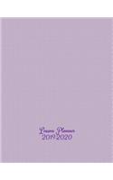 Lesson Planner 2019-2020: Teacher's School Year Planner - Academic Year August to July - Weekly & Monthly Planning Lists - Stylish Pale Lilac Cover