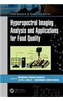 Hyperspectral Imaging Analysis and Applications for Food Quality