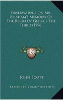 Observations On Mr. Belsham's Memoirs Of The Reign Of George The Third (1796): (English)