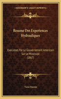 Resume Des Experiences Hydrauliques