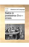 Satira in poetastros O-c---enses.