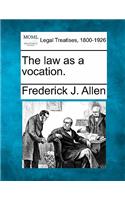 Law as a Vocation.