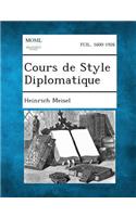 Cours de Style Diplomatique