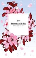 Large Address Book - Office/Desk 8.5 X 11: Cherry Blossoms