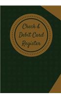 Check & Debit Card Register (BONUS Notes area/7 X 10 inches)