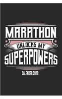 Marathon Unlocks My Superpowers Calender 2020