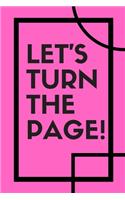 Let's turn the page