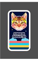 Dungeon Meowster DnD Notebook Journal 100 Lined Pages matte.