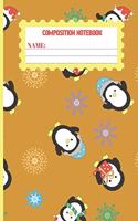 Composition Notebook: Christmas gifts for women, men, mom, dad, and teenage girls: cute Buttercup color design college ruled lined paper to write in.