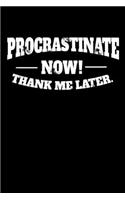 Notebook: Procrastinate inertia sloth Sleeping Tired gift 120 Pages, 6x9 Inches, Dot Grid