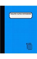 Graph Paper Notebook. Quad Ruled-4 Squares Per Inch: Grid Notebook/Graph Paper Composition/Grid Paper Journal 8.5x11 in. Light Blue