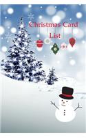 Christmas card list