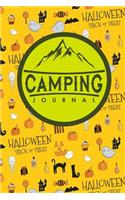 Camping Journal: Camp Log, Camping Log, Camping Logbook, Camping Diary, Cute Halloween Cover