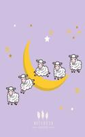 Notebook: Cute sheeps on purple cover and Dot Graph Line Sketch pages, Extra large (8.5 x 11) inches, 110 pages, White paper, Sketch, Draw and Paint(4 Cute Sheeps on Purple Notebook)