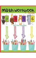 Math Workbook for Preschool My first Numbers