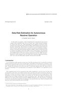 Data-Rate Estimation for Autonomous Receiver Operation