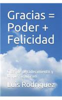 Gracias = Poder + Felicidad