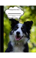 Composition Book 100 Sheet/200 Pages 8.5 X 11 In.-Wide Ruled- Cute Dog 2