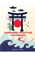 Japanese Practice Notebook: Genkouyoushi Paper