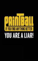 Paintball If You Find Anything Better You Are A Liar!: Blank Lined Notebook Journal